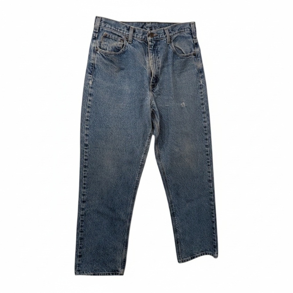 Vintage‎ Y2K 00's Carhartt Relaxed Fit Mens Blue Denim Jeans Size 36x32 B100 DST